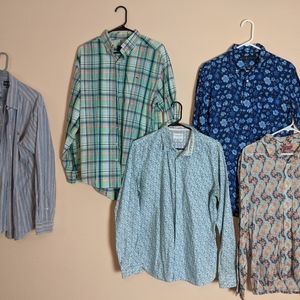 Men's button down lot - Ralph Lauren, vineyard Vines, denim & flower, Venissac